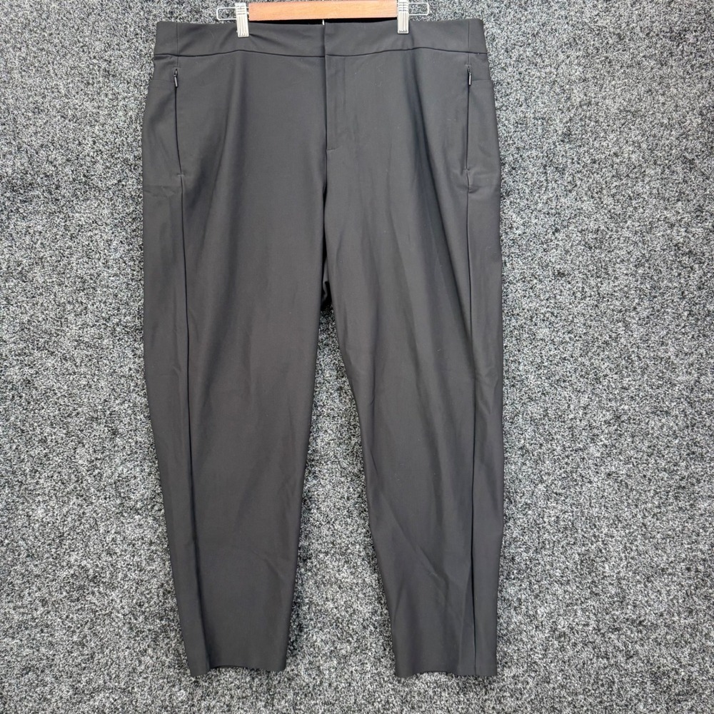 Athleta Stellar Skinny Trouser Black High Rise Stretch Pants Size 20